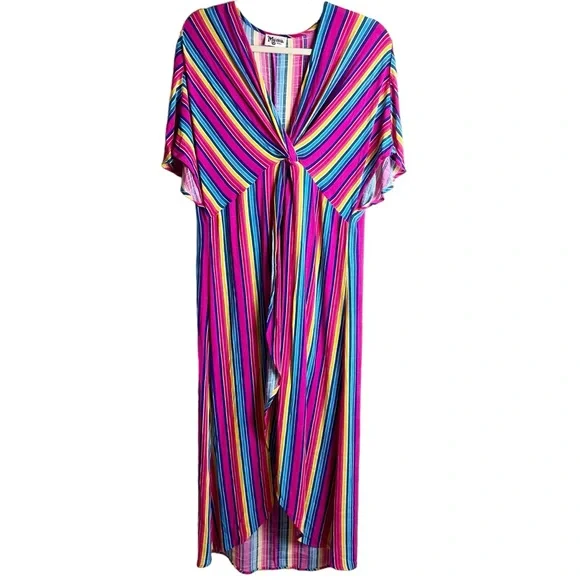 Show Me Your MuMu | Dresses | Show Me Your Mumu Get Twisted Maxi Dress Pink  Rainbow Size Small | Poshmark